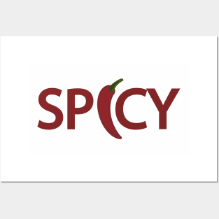 Spicy being spicy typography design Posters and Art